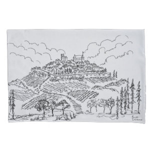 Funda De Cojín Viñedos de Sancerre Valle del Loira, Francia