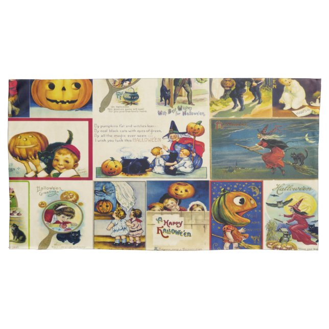Funda De Cojín Vintage Halloween Ephemera (Anverso-izquierdo)