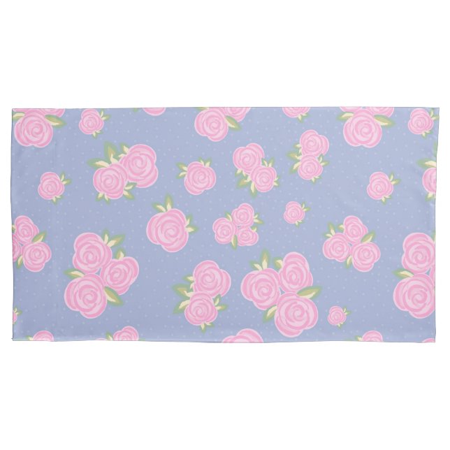 Funda De Cojín Vintage roses floral pattern (Anverso)