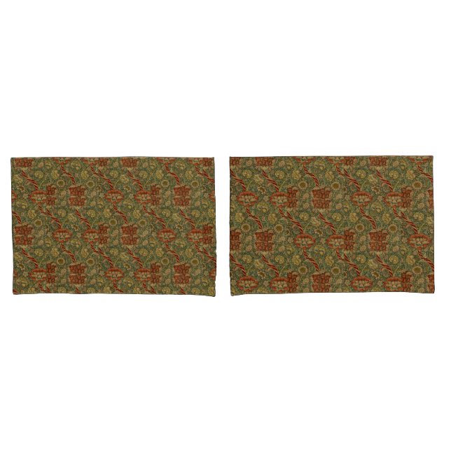 Funda De Cojín Vintage William Morris Wandle (Anverso - Set)