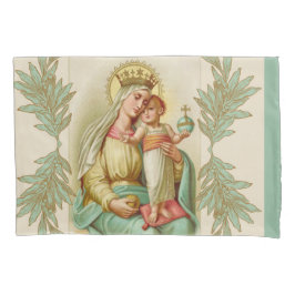 Funda De Cojín Virgen Católica María Jesús San José Religioso