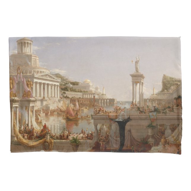 Funda De Cojín Vista del Imperio Romano (Consumo del Imperio) (Anverso-izquierdo)