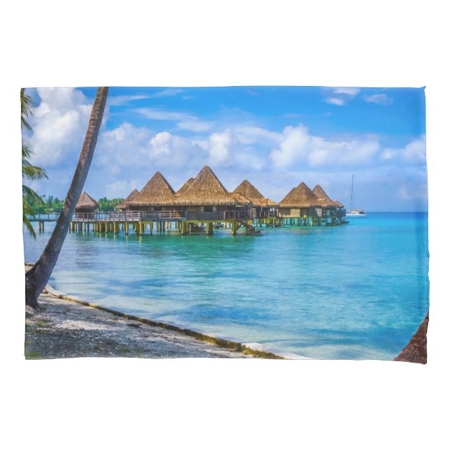 Funda De Cojín Viviendo en el agua (Anverso)