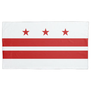 Funda De Cojín Washington patriótico D.C. Flag