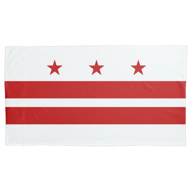 Funda De Cojín Washington patriótico D.C. Flag (Anverso-izquierdo)
