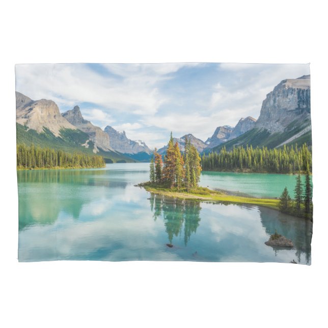 Funda De Cojín Water | Maligne Lake, Jasper National Park, Canada (Anverso)