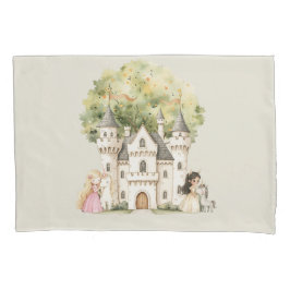 Funda De Cojín Watercolor Fairytale Princess Whimsical