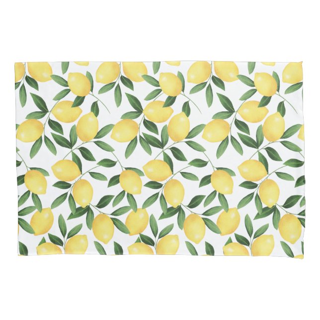 FUNDA DE COJÍN WATERCOLOR LEMONS (Anverso)