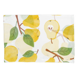 Funda De Cojín Watercolor Pears Vintage Fruit Pattern