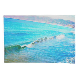 Funda De Cojín Watercolor Waves 