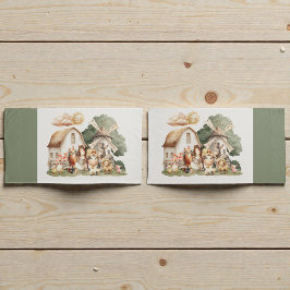 Funda De Cojín Watercolor Whimsical Farm Animals
