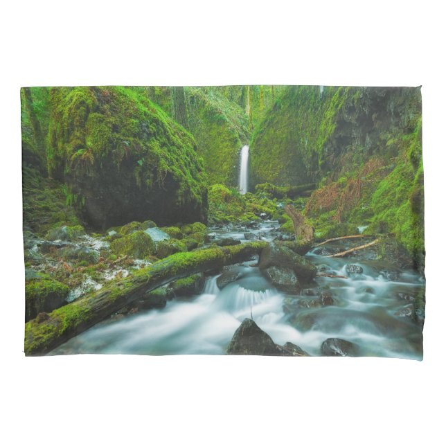 Funda De Cojín Waterfalls | Grotto Falls, Oregon (Anverso)