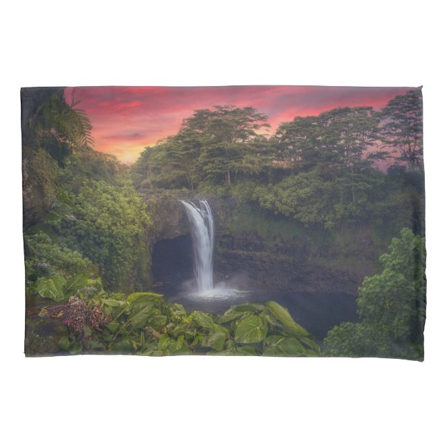 Funda De Cojín Waterfalls | Rainbow Falls, Hilo, Hawaii (Anverso)