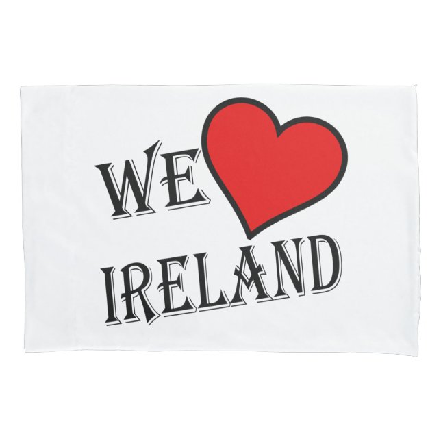 Funda De Cojín We Heart Ireland bk pcnt (Anverso)