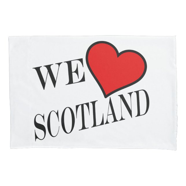 Funda De Cojín We Heart Scotland bk pcnt (Anverso)