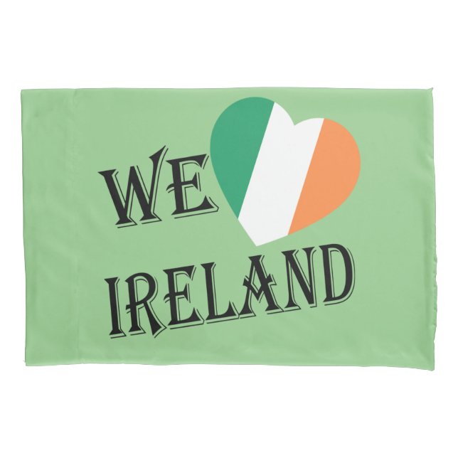 Funda De Cojín We Heartflag Ireland bk pcnt (Anverso)