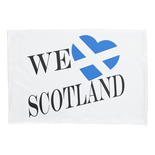 Funda De Cojín We Heartflag Scotland bk pcnt (Anverso)