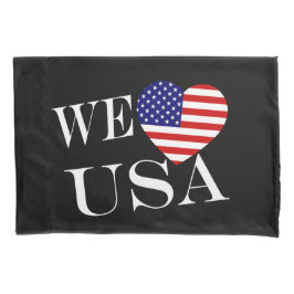 Funda De Cojín We Heartflag USA wpct