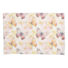 Funda De Cojín Whimsy mariposa acuarela