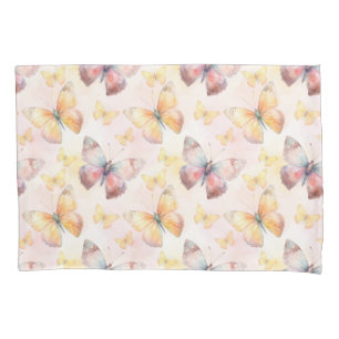 Funda De Cojín Whimsy mariposa acuarela