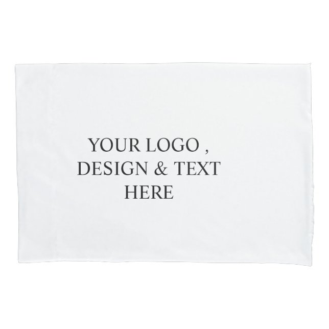 Funda De Cojín White Personalized – Your Logo & Text Here (Anverso)