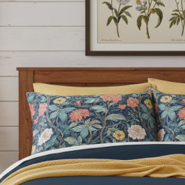 Funda De Cojín William Morris Blue Teal Arts & Crafts Floral