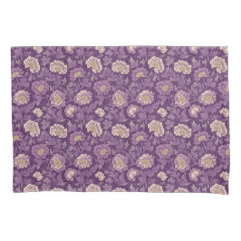 Funda De Cojín William Morris inspiró el patrón morado floral