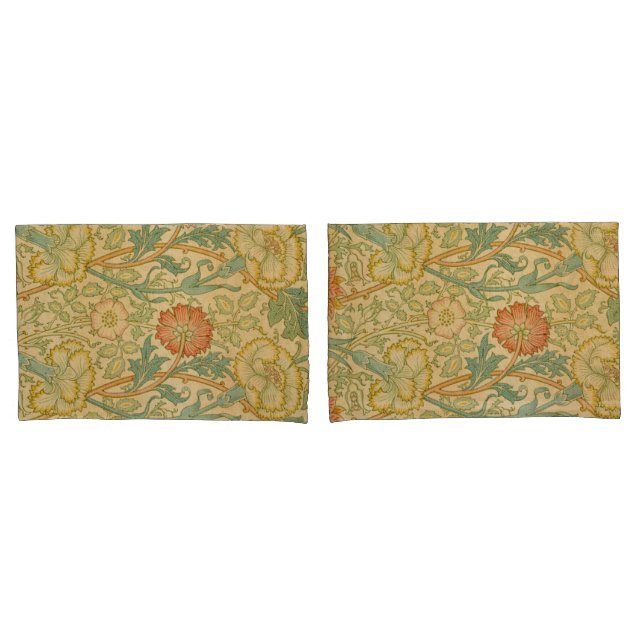 Funda De Cojín William Morris Pink y Rosa (Anverso - Set)