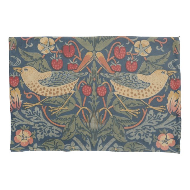 Funda De Cojín William Morris Strawberry Thieves Aves (Anverso)