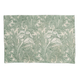 Funda De Cojín William Morris Tulip Pattern Sage Green