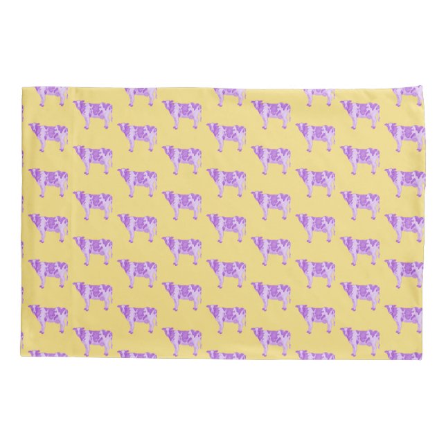 Funda De Cojín Williams College Ephs Purple Cows (Reverso)