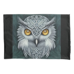 Funda De Cojín Winter Wonder Snow Owl Beauty