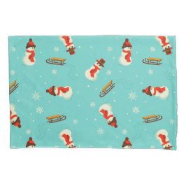 Funda De Cojín Winter Wonderland Snowmen