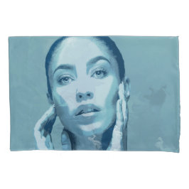 Funda De Cojín "Woman in Blue"