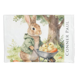 Funda De Cojín Woodland Bunny Baby Shower Gift