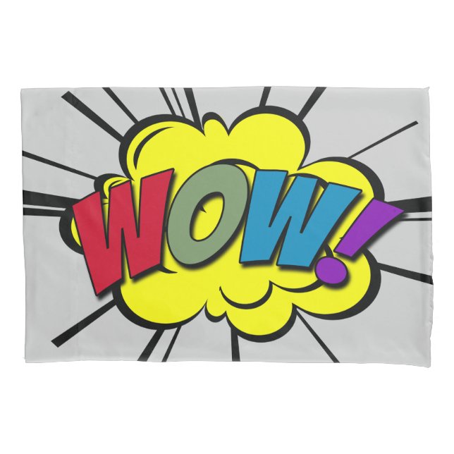 FUNDA DE COJÍN WOW! (Anverso)