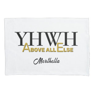 Funda De Cojín YHWH YAHWEH Personalizado Por Encima de Todo Crist