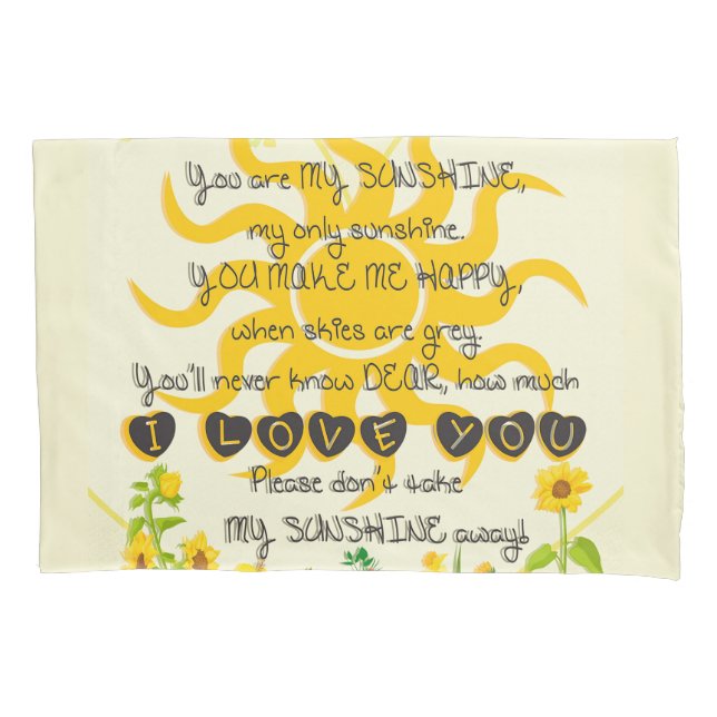 Funda De Cojín You Are My Sunshine (Anverso)