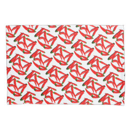 Funda De Cojín Yummy Red Hot Spicy Chili Peppers Pattern