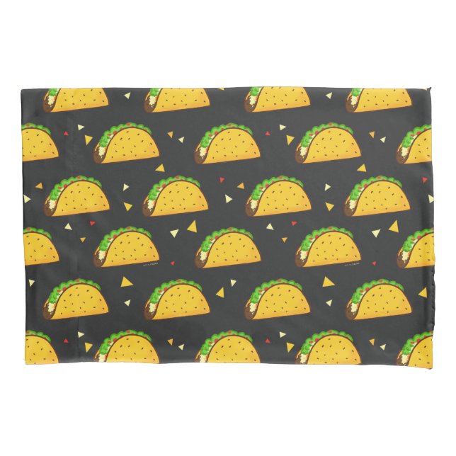 Funda De Cojín Yummy Taco Pattern (Anverso)