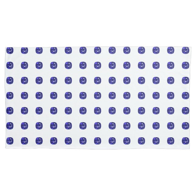 Funda De Cojín Zafiro azul (Anverso-izquierdo)