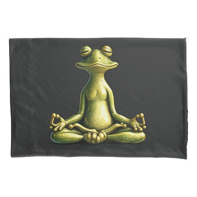 Funda De Cojín Zen Frog (Anverso)