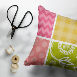 Funda De Cojín Zigzag, Chevron, Polka Dots, Gingham, Patchwork
