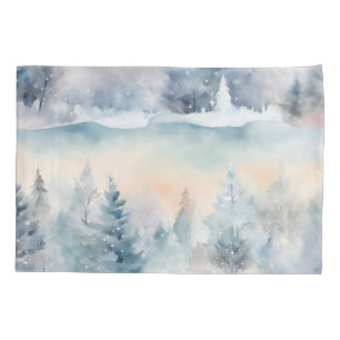 Funda De Cojín zona pantanosa de invierno - artístico