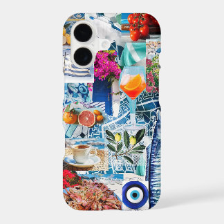 Funda de collage de vacaciones en Grecia
