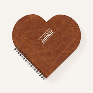 Funda de cuaderno clásico de cuero marrón