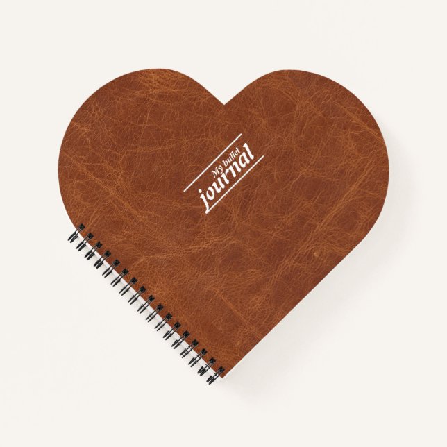 Funda de cuaderno clásico de cuero marrón (Anverso)