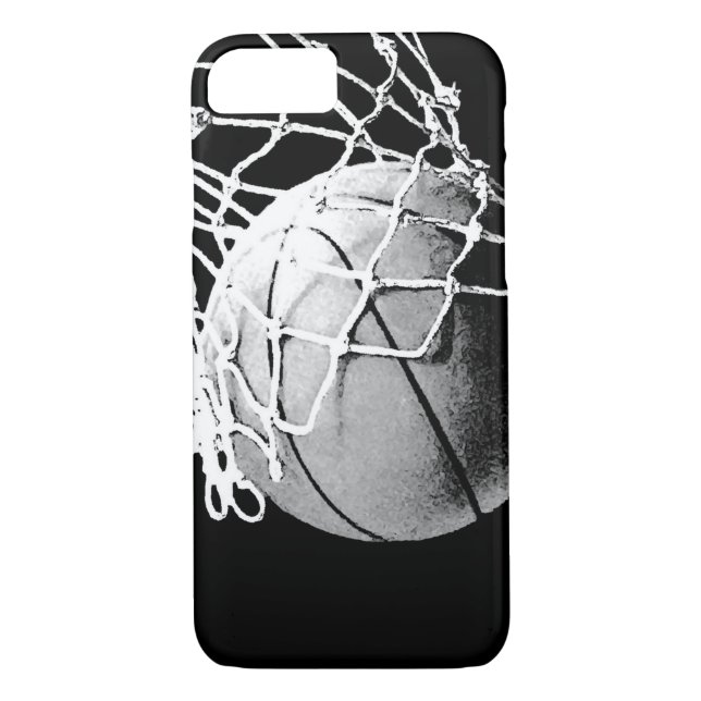 Funda de cubierta para el iPhone 7 del baloncesto (Reverso)