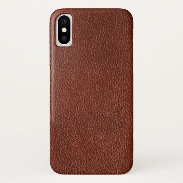 Funda de cuero-Mate Apenas hay Funda para iPhone X (Reverso)