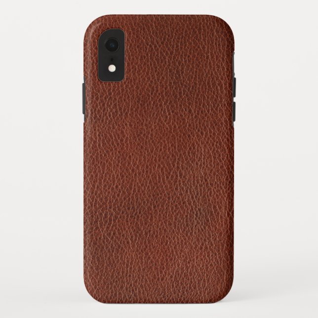 Funda de cuero Mate Funda Apple iPhone XR duro (Reverso)